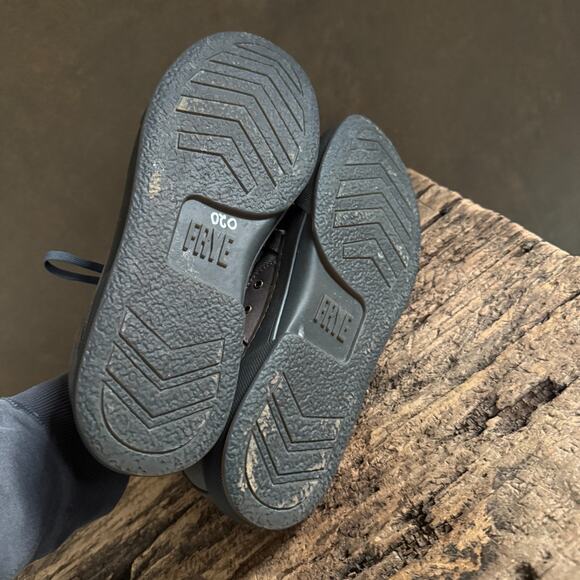 Frye Men’s Gray Leather Canvas Low Top Sneakers Size 11 Lace Up Casual Shoes - Picture 8 of 12